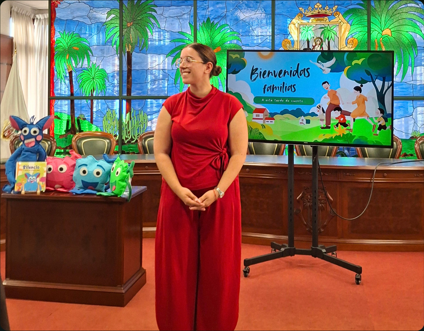 Presentación cultural en un ayuntamiento